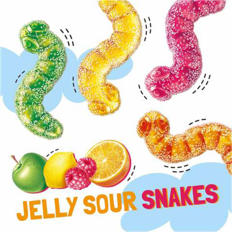 Fruittella Vegan Jellies Sour Snakes, 150g