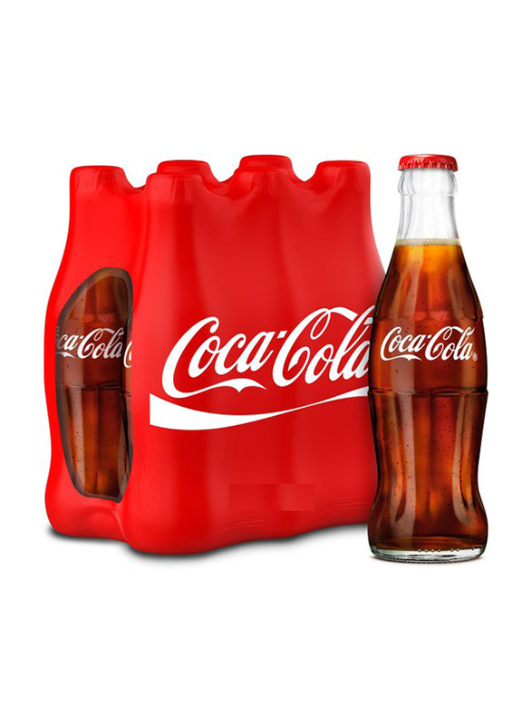 Coca Cola Original Carbonated Soft Drink, 6 Bottles x 290ml
