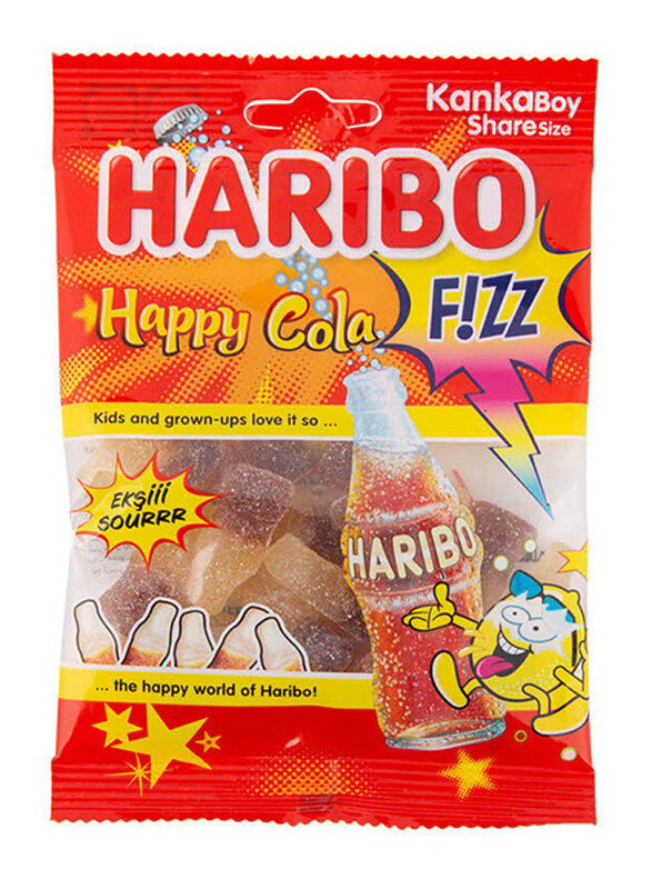 

Haribo fizz Happy cola Jelly Candy, 70g