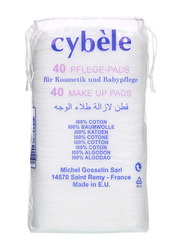 Cybele Square Cotton 40 Pads, White