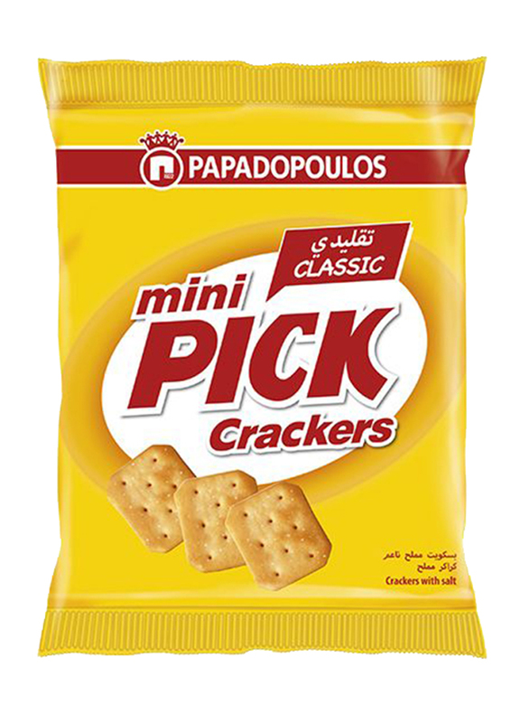 Papadopoulos Classic Salted Mini Pick Crackers, 45g