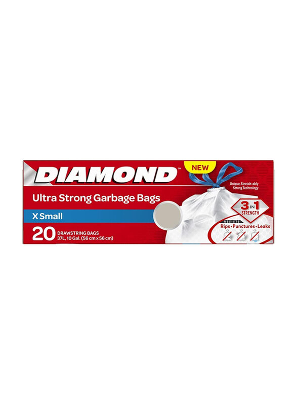 

Diamond Extra Small Waste Bag, 20 Bags