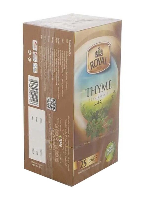 

Royal Herbs Thyme, 25 Bags