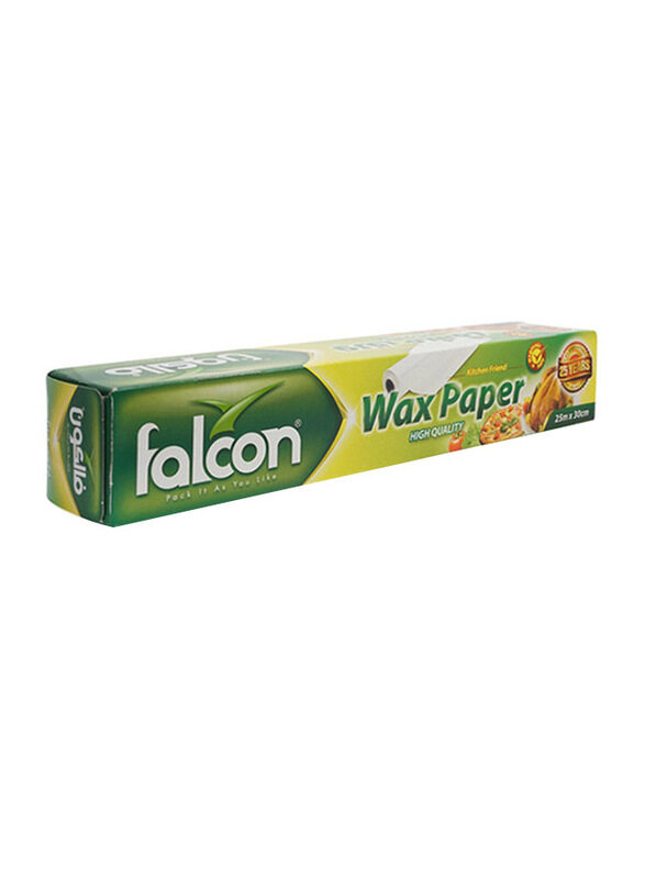 

Falcon White Wax Paper, 25 x 30 cm, 7.5 sqm