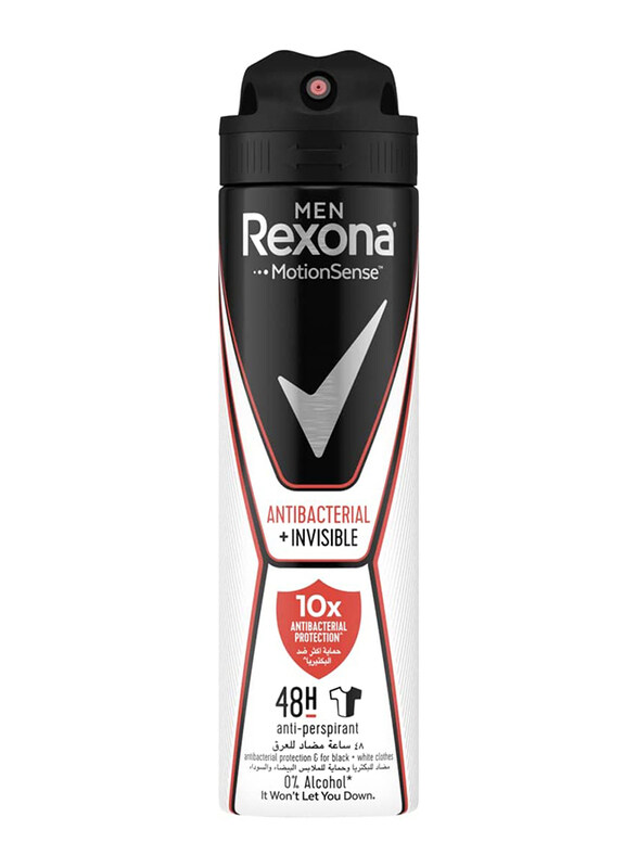 

Rexona Motionsense Antibacterial + Invisible Deodrant for Men, 150ml