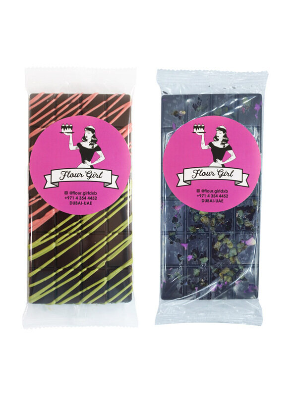 

Flour Girl Pistachio Kunafa & Rose Orange Dark Chocolate Bar, 100 + 130g