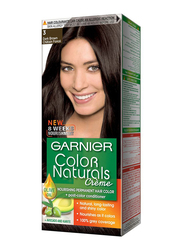 Garnier Color Naturals Nourishing Cream Hair Color, 3 Dark Brown