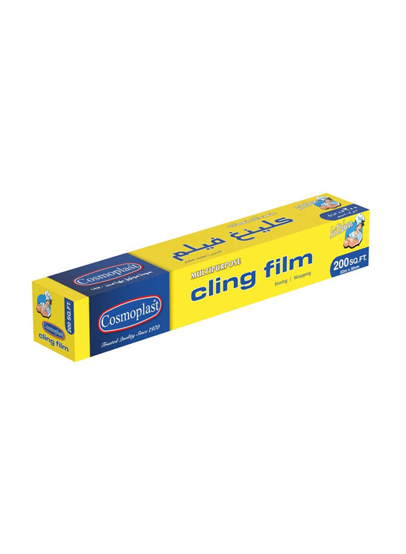 

Cosmoplast Cling Film Wrapper, 62x30cm, 200 Sq.Ft.