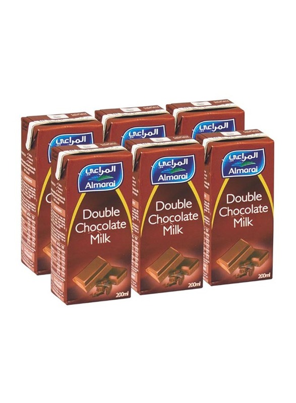 Al Marai UHT Double Chocolate Milk, 6 x 200ml
