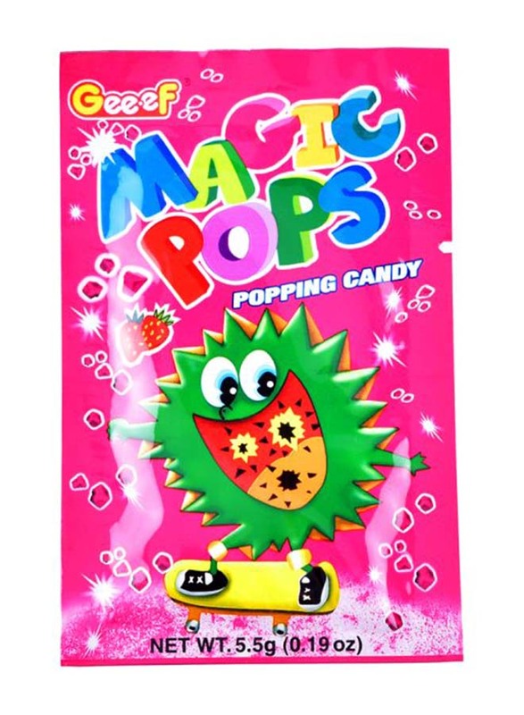 Geef Magic Pops Strawberry Flavoured Candy, 5.5g