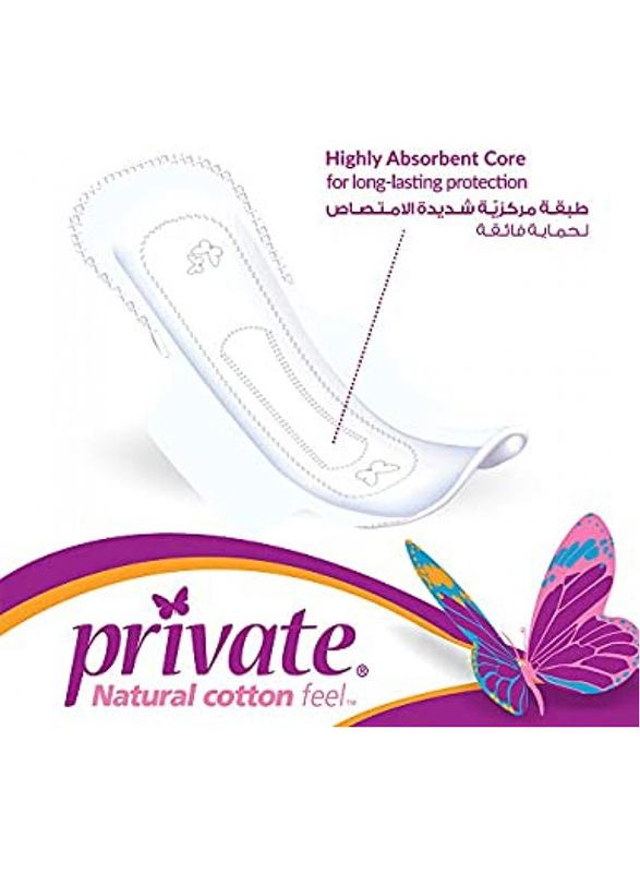 Private Missteen Natural Cotton Panty Liners, Normal, Multicolour, 20 Pads