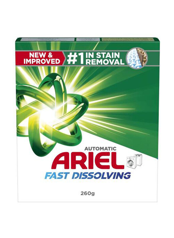 

Ariel Fast Dissolving Laundry Detergent Powder, 260g