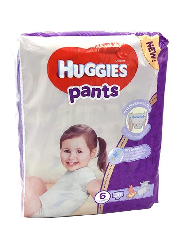 Huggies Pants, Size 6, 15-25 kg, 30 Count