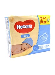 Huggies Pure Baby Wipes, 168 Wipes, White