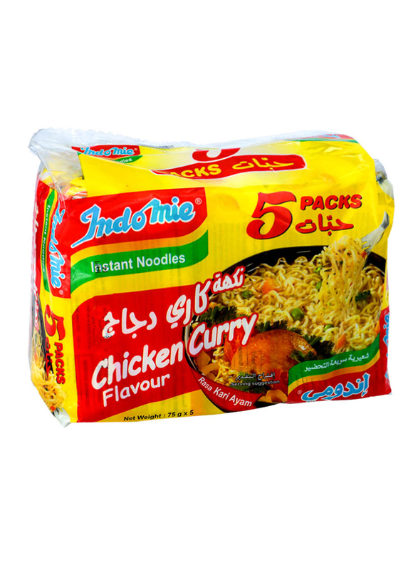 Indomie Chicken Curry Instant Noodles, 5 Packs x 85g