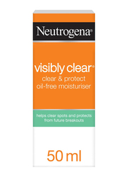 Neutrogena Visibly Clear Face Cream, Spot Proofing & Oil-free Moisturizer, 50ml