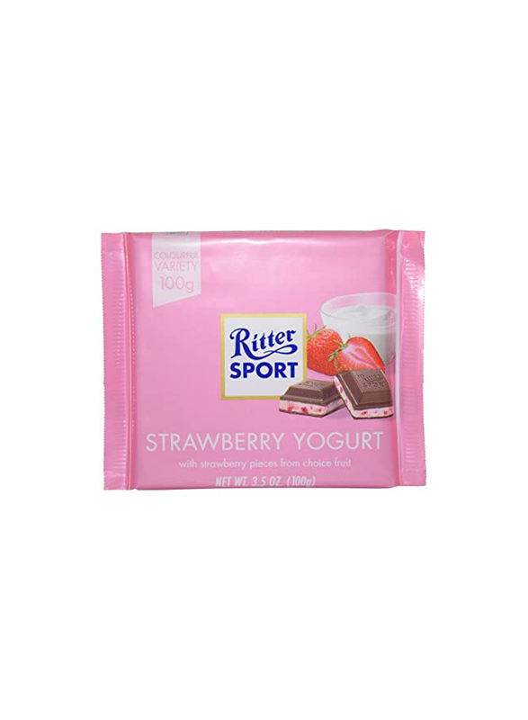 Ritter Sport Strawberry Yogurt Chocolate, 100g