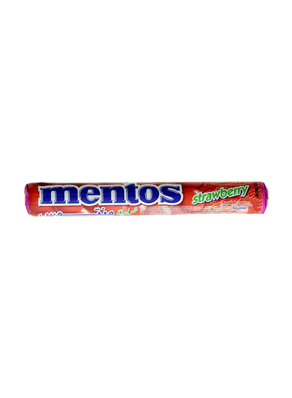 Mentos Dragees Strawberry Chewing Gum, 37g
