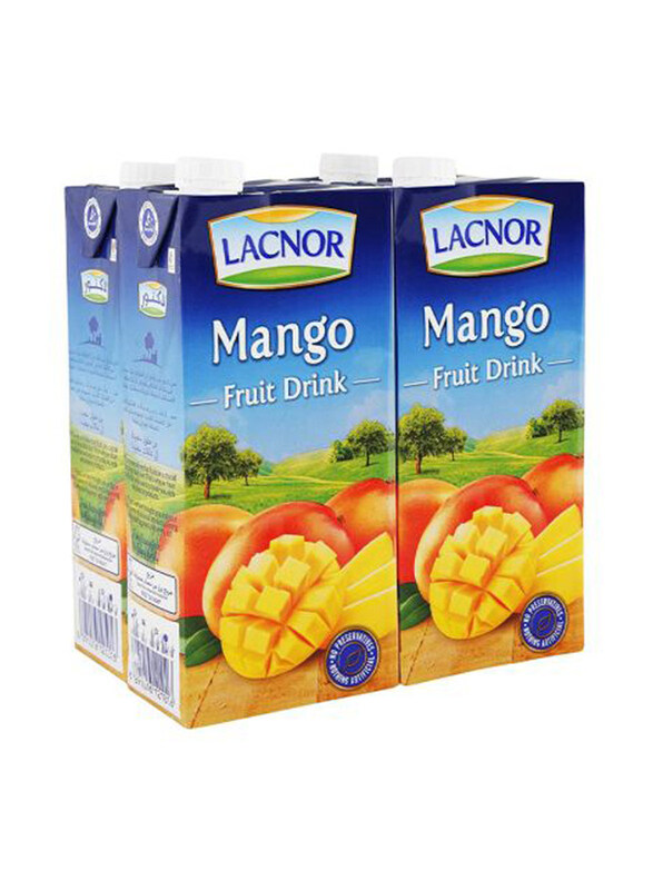 

Lacnor Mango Fruit Drink, 4 x 1 Litre