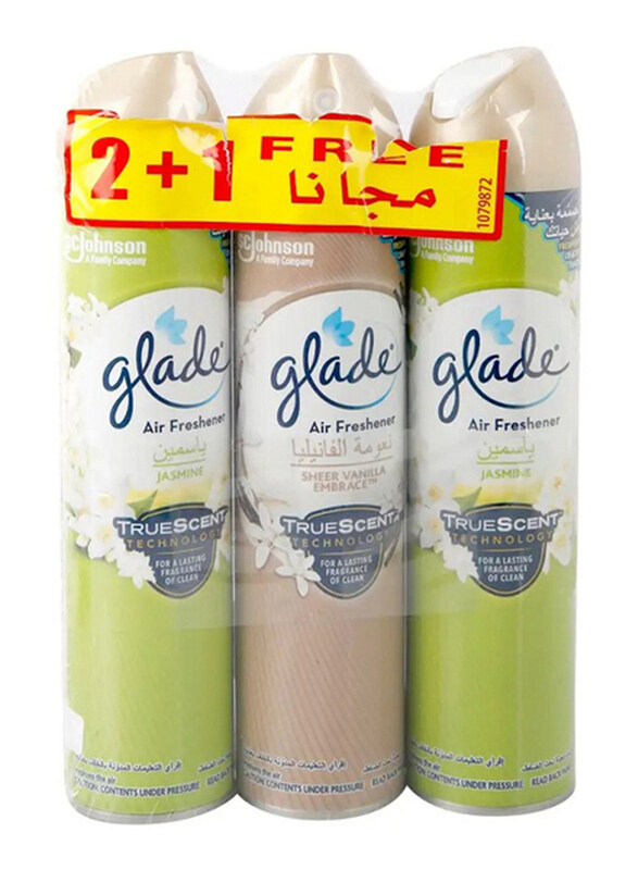 

Glade Jasmine + Vanilla Air Freshener, 3 x 300ml