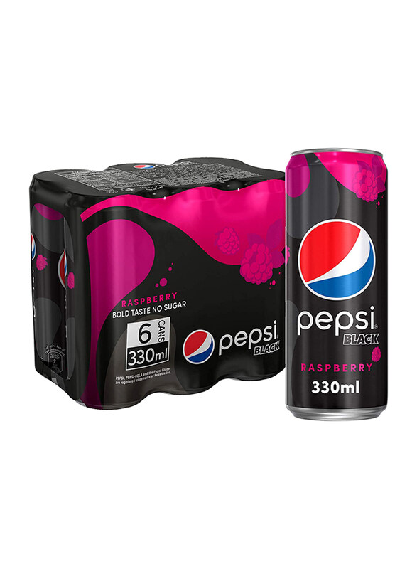 

Pepsi Black Raspberry Soft Drink, 6 Cans x 330ml