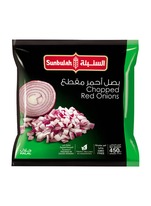 

Sunbulah Chopped Red Onions, 450g