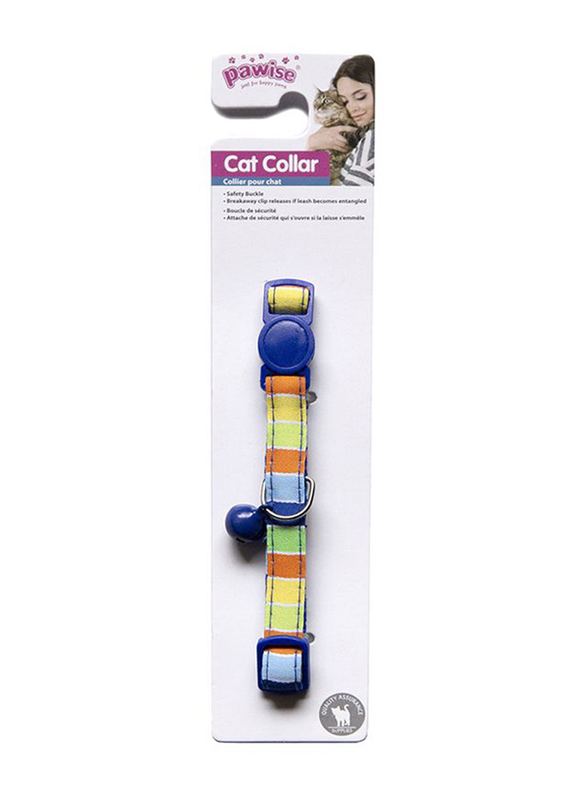 Pawise Cat Collar with Bell, 20-30cm, Multicolour