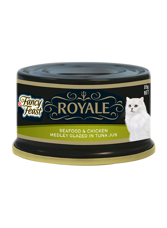 Purina Fancy Feast Royal Seafood & Chicken Wet Cat Food, 85g
