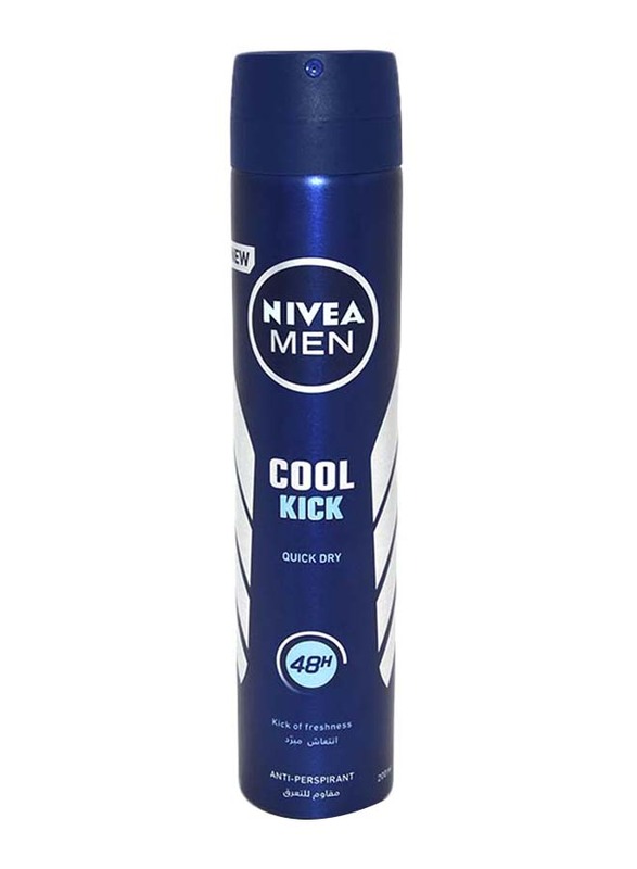 Nivea Men Cool Kick Anti-Perspirant Deodorant Spray, 200ml