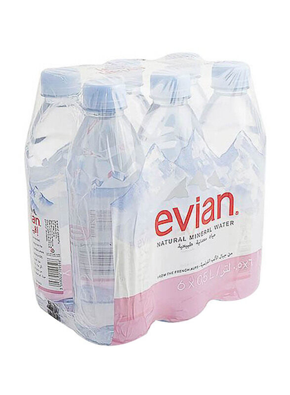 

Evian Natural Mineral Water, 6 x 500ml