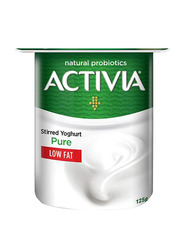 Activia Low Fat Plain Yoghurt, 125g