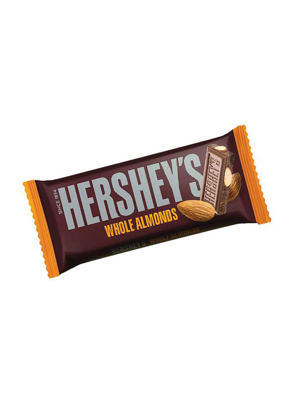 Hersheys Whole Almonds Chocolate Bar, 100g