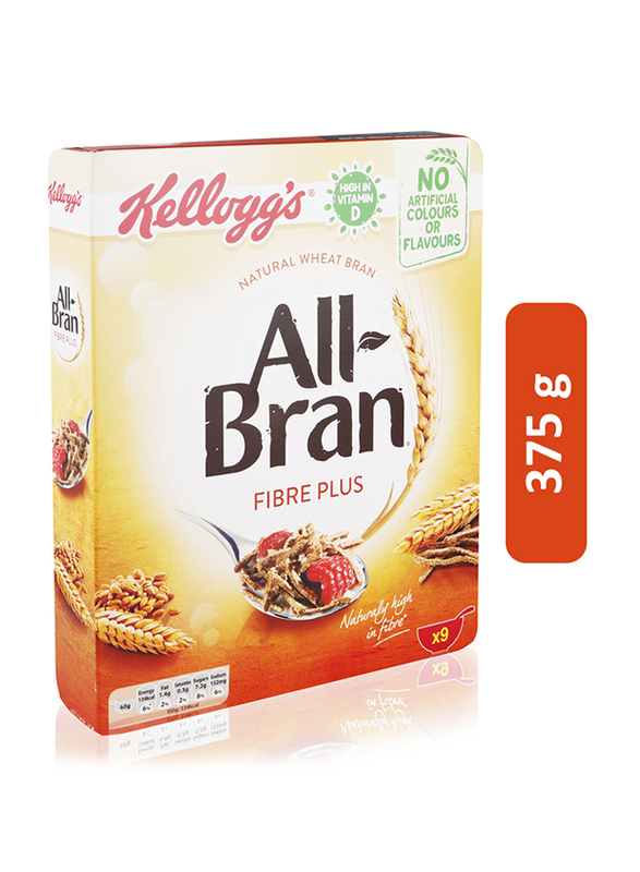 Kellogg's Al Bran Fiber Plus Cereal, 375 g