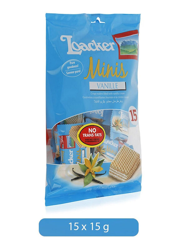 

Loacker Minis Vanilla Filled Wafer, 15 Bars x 15g