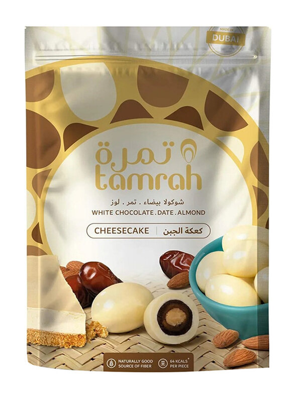 

Tamrah Almond Date Covered with Cheesecake White Chocolate Zipper Bag, 100g