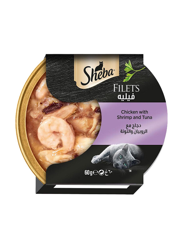 

Sheba Shrimp & Tuna Wet Cat Food, 60g