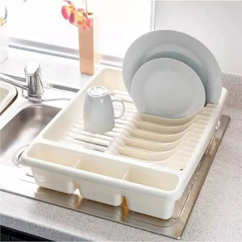 Addis Kitchen Dishes Draining Rack, Beige