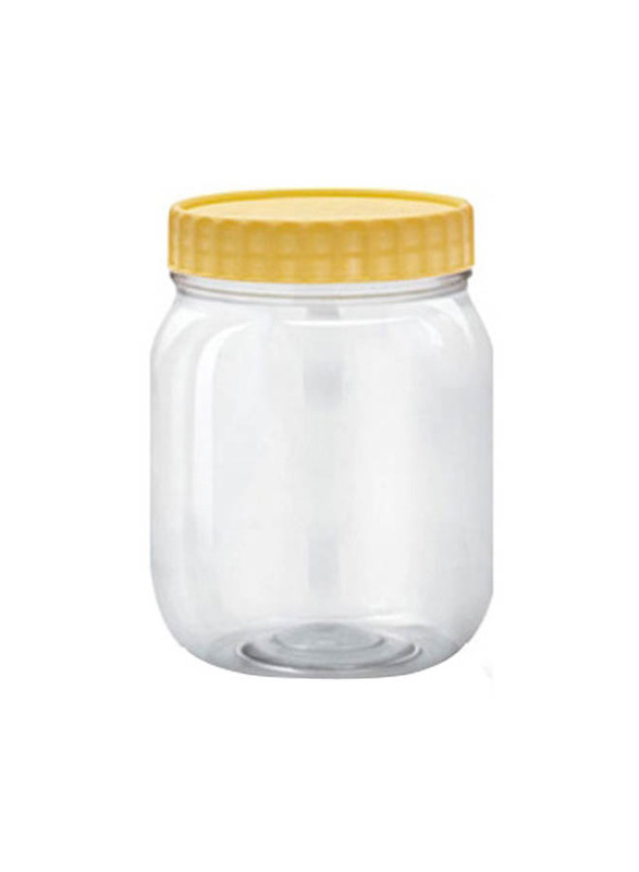 Alpha All Purpose Plastic Container, Yellow/Clear