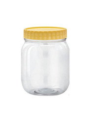 Alpha All Purpose Plastic Container, Yellow/Clear