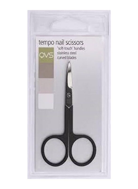 

QVS Curved Blades Nail Scissors, Black