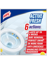 Harpic Active Fresh Sparkling Citrus Toilet Cleaner Rim Block, Multicolour, 35g