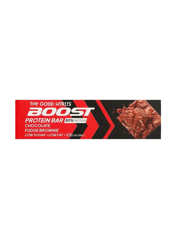 The Good Habits Boost Chocolate Fudge Brownies Protein Bar, 1 Piece