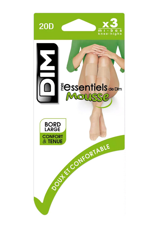 

DIM 2056 Mes Essentiels De Dim Knee High 15D Stocking for Women, Brown