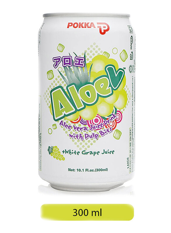 

Pokka Aloe Vera + White Grape with Pulp Bits Juice Drink, 300ml