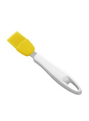 Tescoma Presto Bakery Brush with Silicone Bristles and Plastic Handle, White/Yellow