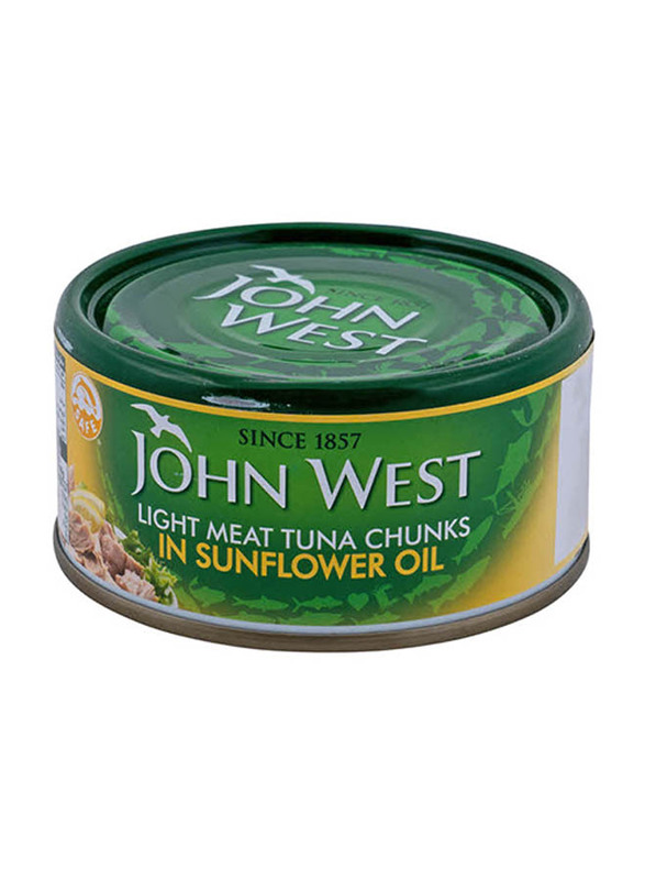 John West Light Meat Tuna Chunks in Sunflower Oil, 170g