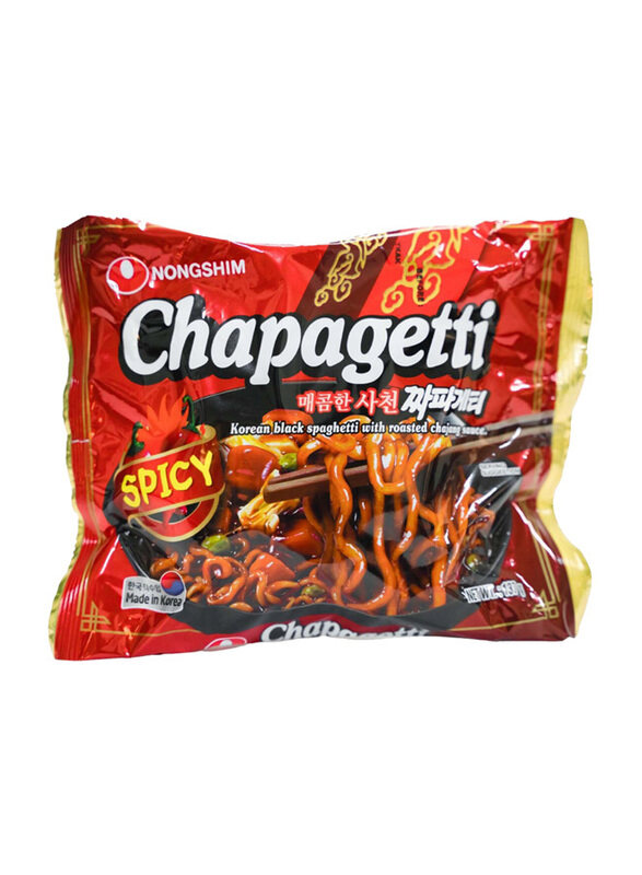

Nongshim Chapaghetti Korean Black Spaghetti with Roasted Chajang Sauce, 140g