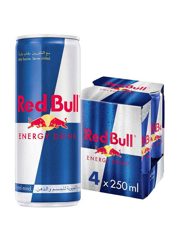 Red Bull Energy Drink, 4 Cans x 250ml