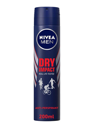 Nivea Deodorant Dry Spray for Men, Navy Blue, 200ml