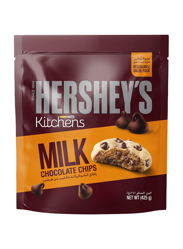 

Hersheys Kitchens Milk Baking Chocolate Chips, 425g